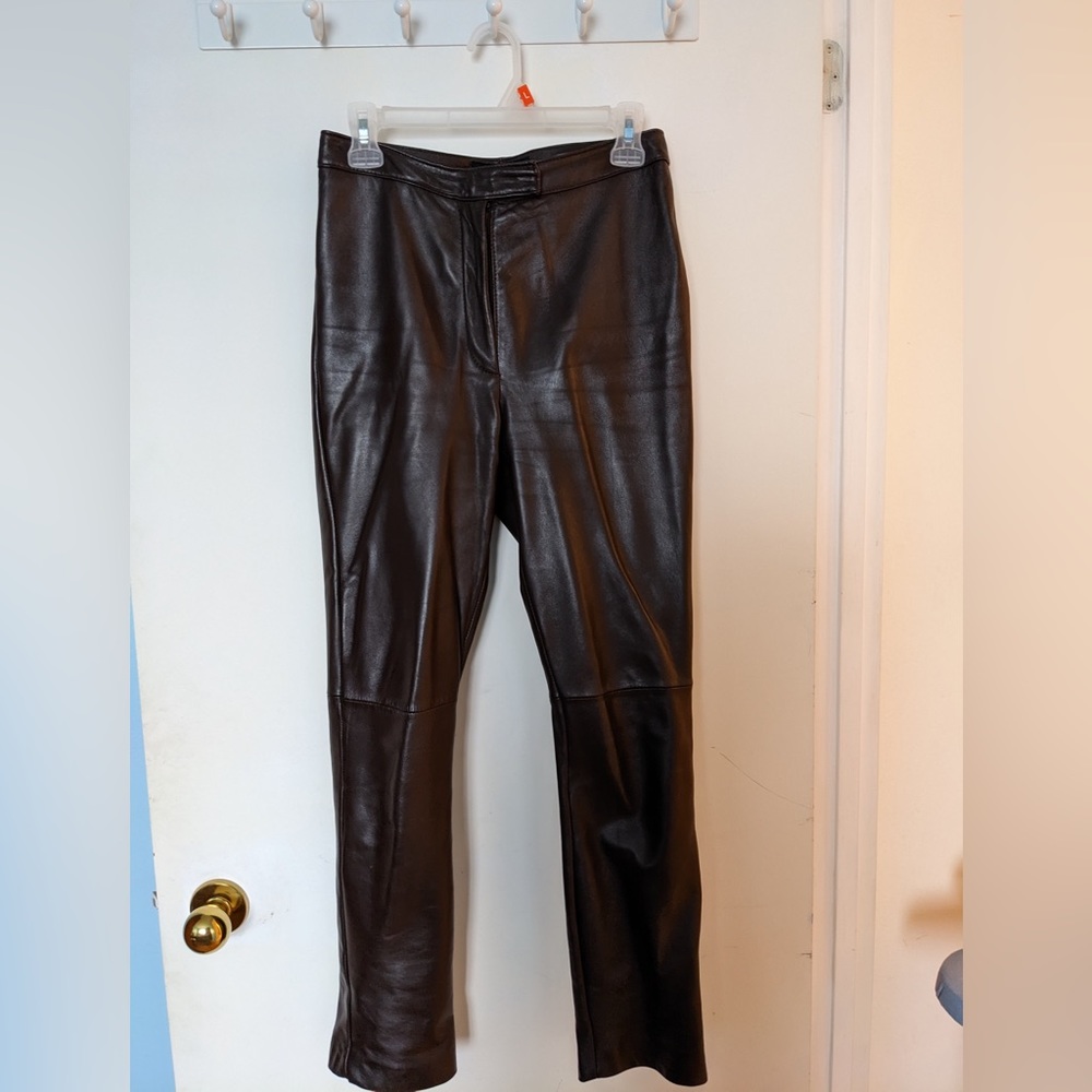 Rudsak brown leather pants size 8
